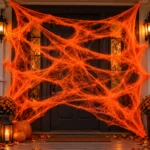 TELARAÑA NARANJA CON 2 ARAÑAS