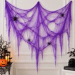 TELARAÑA VIOLETA CON 2 ARAÑAS